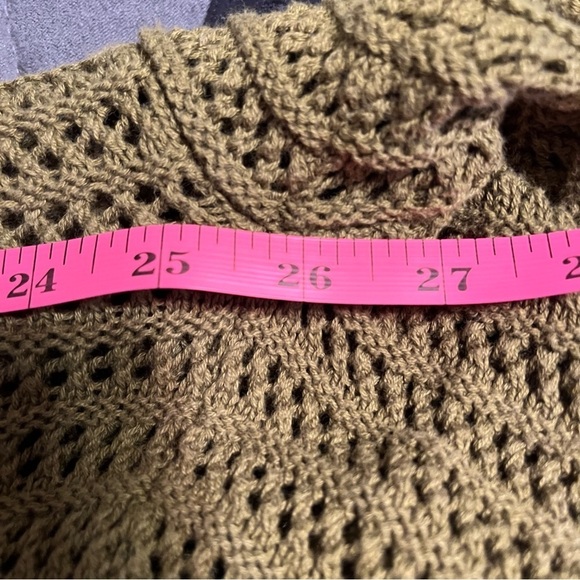 ModCloth Cotton Creation Oversized Cardigan in Avocado Green size S/M - Picture 6 of 8